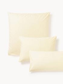 Taie d'oreiller en percale de coton Elsie, Jaune pâle, larg. 50 x long. 70 cm