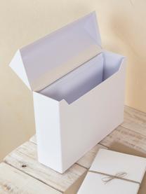Dossierorganizer Lovisa, Organizer: massief, gelamineerd kart, Gebroken wit, B 33 x H 24 cm