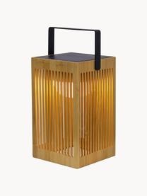 Lámpara solar para exterior LED regulable Okinawa, portátil, Pantalla: madera de bambú, Madera de bambú, An 15 x Al 24 cm