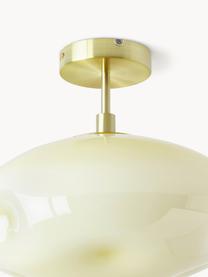 Stropné svietidlo z opálového skla Josie, Krémovobiela, odtiene zlatej, Ø 35 x V 31 cm