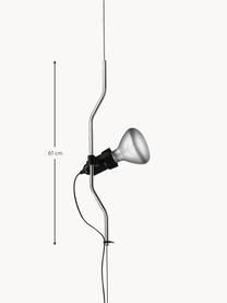 Lampa wisząca Parentesi, Stal powlekana, Odcienie srebrnego, Ø 11 x W 61 cm