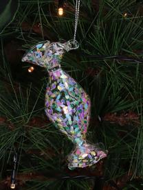 Kerstboomhanger Iridescent met regenboog effect, Glas, Transparant met regenboogeffect, B 3 x H 10 cm