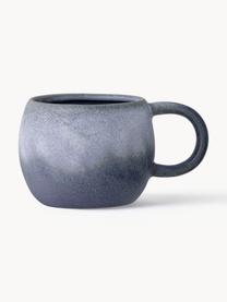 Tasse artisanale émaillée Elia, Grès cérame, Tons bleus, Ø 11 x haut. 9 cm, 480 ml