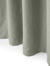 Zatemňovací závěsy s multifunkční páskou Jensen, 2 ks, 95% polyester, 5% nylon, Olivově zelená, Š 130 cm, D 260 cm