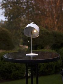 Lámpara de mesa solar para exterior Cevia, Pantalla: plástico, Blanco, L 18 x Al 36 cm