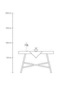 Lampada da tavolo solare da esterno Cervia, Paralume: materiale sintetico, Bianco, Larg. 18 x Alt. 36 cm