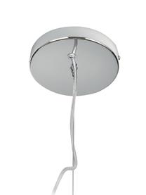 Pendelleuchte Amora, Lampenschirm: Glas, Baldachin: Metall, gebürstet, Transparent, Chromfarben, Ø 35 x H 20 cm