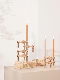 Tenké stolní svíčky Stoff Nagel, 12 ks, Parafínový vosk, Hořčicově žlutá, Ø 1 cm, V 18 cm