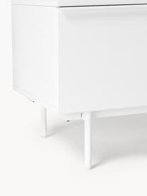 Credenza bassa in legno Elona, Bianco, Larg. 180 x Alt. 55 cm