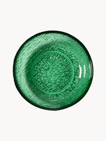 Dipschalen The Emeralds van glas, 2 stuks, Glas, Groen, transparant, Ø 13