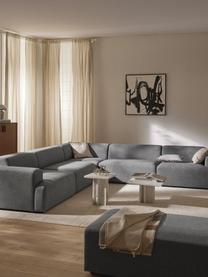 XL-Ecksofa Melva, Bezug: 100 % Polyester Der strap, Gestell: Massives Kiefern- und Fic, Webstoff Dunkelgrau, B 339 x T 339 cm