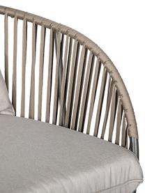 Tuin loungefauteuil Indonesia, Bekleding: 100% polypropyleen, Poten: gepoedercoat aluminium, Beige, grijs, B 98 x D 90 cm