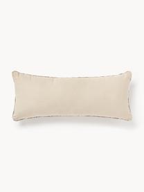 Housse de coussin rectangulaire en jute Nario, Rouge rouille, multicolore, larg. 30 x long. 70 cm