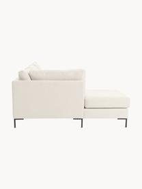 Divano letto 3 posti con materasso Luna, Rivestimento: 100% poliestere Il rivest, Struttura: legno massiccio di faggio, Piedini: metallo zincato Questo pr, Tessuto bianco latte, Larg. 270 x Prof. 184 cm, chaise-longue a sinistra