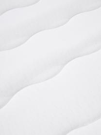 Schlafsofa Luna (3-Sitzer) mit Matratze, Bezug: 100 % Polyester Der strap, Gestell: Massives Buchenholz, Schi, Füße: Metall, galvanisiert Dies, Webstoff Off White, B 270 x T 184 cm, Eckteil rechts