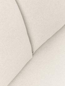 Schlafsofa Luna (3-Sitzer) mit Matratze, Bezug: 100 % Polyester Der strap, Gestell: Massives Buchenholz, Schi, Füße: Metall, galvanisiert Dies, Webstoff Off White, B 270 x T 184 cm, Eckteil rechts