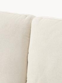 Schlafsofa Luna (3-Sitzer) mit Matratze, Bezug: 100 % Polyester Der strap, Gestell: Massives Buchenholz, Schi, Füße: Metall, galvanisiert Dies, Webstoff Off White, B 270 x T 184 cm, Eckteil rechts