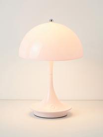 Přenosná stmívatelná stolní LED lampa Panthella, V 24 cm, Světle růžová, Ø 16 cm, V 24 cm