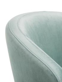 Chaise velours moderne Celia, Velours vert sauge