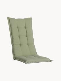 Einfarbige Hochlehner-Stuhlauflage Panama, 50% Baumwolle, 45% Polyester,
5% andere Fasern, Grün, B 42 x L 120 cm