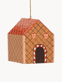 Baumanhänger Gingerbread House, Mangoholz, Pappmaché

Dieses Produkt wird aus nachhaltig gewonnenem, FSC®-zertifiziertem Holz gefertigt., Braun, Rostrot, B 8 x H 9 cm