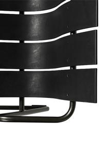 Banco artesanal para exterior Ocean, Estructura: acero reciclado recubiert, Negro, An 157 x F 58 cm