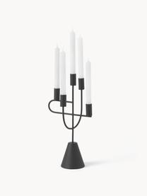 Candelabro in metallo Reem, Metallo rivestito, Nero, Larg. 22 x Alt. 40 cm