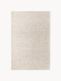 Handgeweven laagpolig wollen vloerkleed Rumi, Onderzijde: 100% polyester Bij wollen, Beigetinten, B 80 x L 150 cm (maat XS)