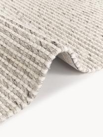 Tappeto in lana a pelo corto tessuto a mano Rumi, Retro: 100% poliestere Nel caso , Tonalità beige, Larg. 80 x Lung. 150 cm (taglia XS)