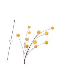 Kunstblume Distel, Orange, Kunststoff, Metalldraht, Orange, L 91 cm