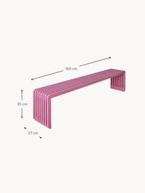 Zitbank Bancu van Sungkai hout, Sungkai hout, Roze, B 160 x H 35 cm