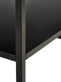 Metall-Couchtisch Neptun, Metall, pulverbeschichtet, Schwarz, B 90 x T 60 cm