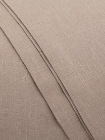 Parure copripiumino in lino Soffio 3 pz, Taupe, 250 x 260 cm + 2 federe 50 x 80 cm