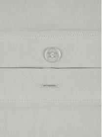 Taie d'oreiller 65x65 satin de coton Comfort, 2 pièces, Gris clair, larg. 65 x long. 65 cm