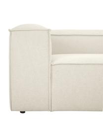 Narożna sofa modułowa Lennon, Tapicerka: poliester Dzięki tkaninie, Stelaż: lite drewno sosnowe z cer, Nogi: tworzywo sztuczne Materia, Tkanina w odcieniu złamanej bieli, S 238 x G 180 cm, prawostronna