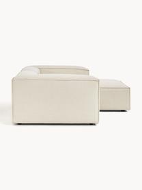 Modulares Ecksofa Lennon, Bezug: 100 % Polyester Der strap, Gestell: Massives Kiefernholz FSC-, Füße: Kunststoff, Webstoff Off White, B 238 x T 180 cm, Eckteil links
