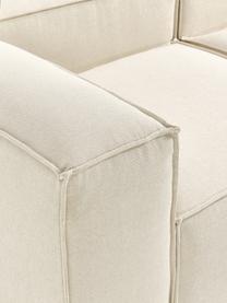 Modulares Ecksofa Lennon, Bezug: 100 % Polyester Der strap, Gestell: Massives Kiefernholz, Spe, Füße: Kunststoff Dieses Produkt, Webstoff Off White, B 238 x T 180 cm, Eckteil rechts