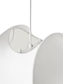 Lámpara de techo Pearl, Pantalla: plástico con aspecto de s, Anclaje: metal con pintura en polv, Cable: cubierto en tela, Blanco mate, An 50 x Al 45 cm