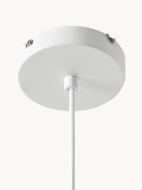 Lámpara de techo Pearl, Pantalla: plástico con aspecto de s, Anclaje: metal con pintura en polv, Cable: cubierto en tela, Blanco mate, An 50 x Al 45 cm