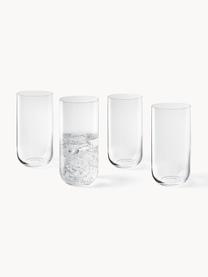 Longdrinkgläser Eleia, 4 Stück, Crystal glas/Kristallglas, Transparent, Ø 7 x H 15 cm, 440 ml