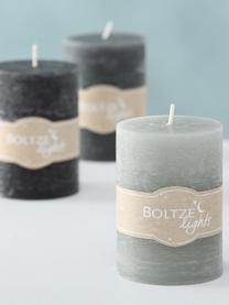 Set de velas Trent, 3 uds., Gris, Ø 7 x Al 10 cm