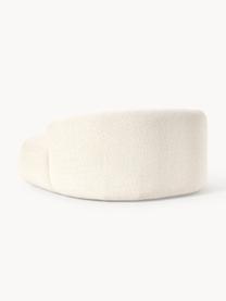 Sillón lounge grande en tejido bouclé Sofia, Tapizado: tejido bouclé (100% polié, Estructura: madera de abeto, tablero , Patas: plástico Este producto es, Bouclé blanco Off White, An 145 x F 144 cm