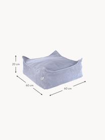 Poduszka podłogowa ze sztruksu dla dzieci Sugar, Tapicerka: sztruks (100% poliester) , Lawendowy sztruks, S 60 x G 60 cm