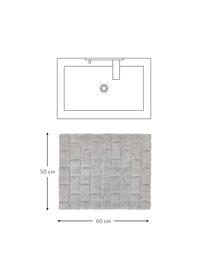 Tapis de bain moelleux gris Metro, 100 % coton bio
Qualité supérieure 1900 g/m², Gris, larg. 50 x long. 60 cm