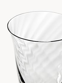 Mundgeblasene Weingläser Swirl, 4 Stück, Glas, Transparent, Ø 9 x H 23 cm, 360 ml