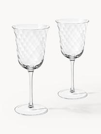 Bicchiere da vino in vetro soffiato Swirl 4 pz, Vetro, Trasparente, Ø 9 x Alt. 23 cm, 360 ml