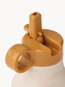 Bottiglia d'acqua Warren, Silicone, Beige chiaro, marrone chiaro, motivo fattoria, Larg. 8 x Alt. 19 cm, 350 ml