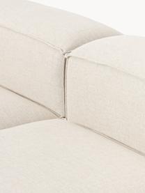 Modulares Sofa Lennon (3-Sitzer) aus Leinen-Mix, Bezug: 50 % Viskose, 25 % Leinen, Gestell: Fichtenholz, Sperrholz, m, Füße: Kunststoff Dieses Produkt, Leinen-Mix Beige, B 238 x T 119 cm