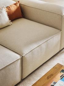 Modulares Sofa Lennon (3-Sitzer) aus Leinen-Mix, Bezug: 50 % Viskose, 25 % Leinen, Gestell: Fichtenholz, Sperrholz, m, Füße: Kunststoff Dieses Produkt, Leinen-Mix Beige, B 238 x T 119 cm