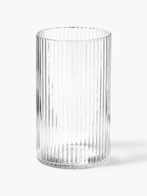 Verres à long drink striés soufflés bouche Ripple, 4 pièces, Verre, soufflé bouche, Transparent, haute brillance, Ø 5 x haut. 9 cm, 140 ml